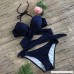 Homeparty Bandeau Bandage Bikini Set Women Push-Up Brazilian Swimwear Beachwear Swimsuit Dark Blue B07MBWXDKC
